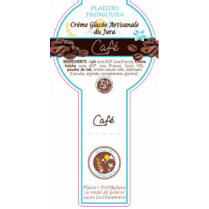 Crème glacée au café torréfié dans le jura