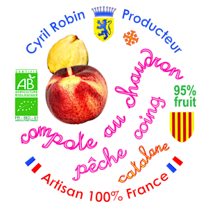 Compote 95% pêche coing