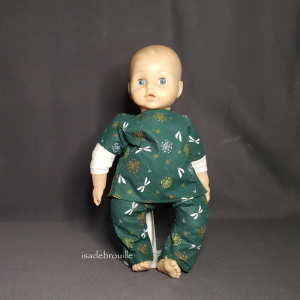 Ensemble poupée vert