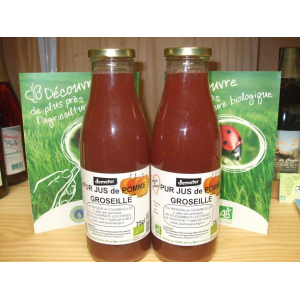 Pur jus de pomme-groseille 75 cl