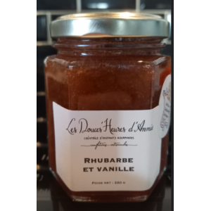 Confiture rhubarbe et vanille