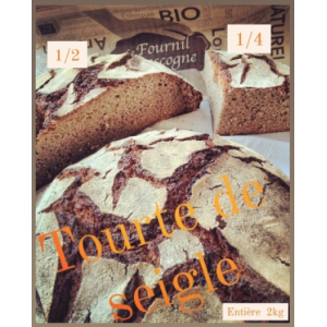 Tourte de seigle entière de 2kg