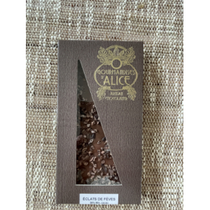 Tablette lait 35% éclats de fèves