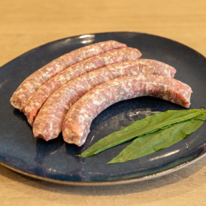 Saucisses de porc bio à l'ail des ours x6