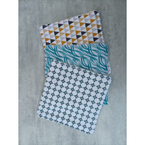 Carrés de ménage / bambou / par 3