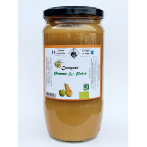Compote de pomme poires sarthe 880g