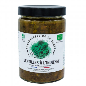 Lentilles cuisinées à l'indienne