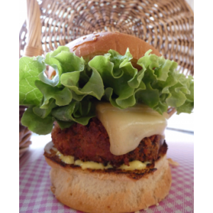 Cheese burger végétarien
