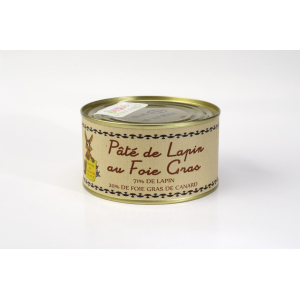 Pâté de lapin au foie gras conserve