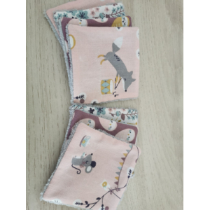 Carrés lavables 'l'heure du thé'