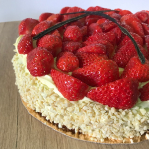 Génoise aux fraises