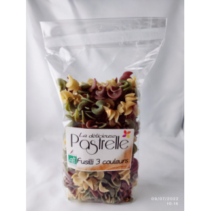 Fusilli 3 couleurs bio