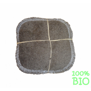 Lot de 10 lingettes lavable en coton bio 15cm