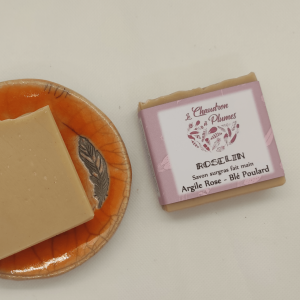 Savon roselin sans parfum - argile rose