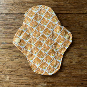 Serviette hygiénique lavable petite moutarde