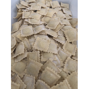 Raviolis munster/confit d’oignons