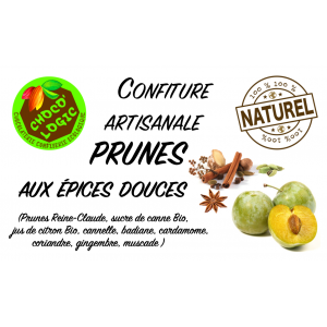 Confiture prunes aux épices douces