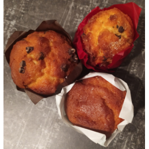 Muffins avec un coeur de pâte à tartiner