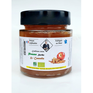Confiture extra pomme sarthe & cannelle 330gr