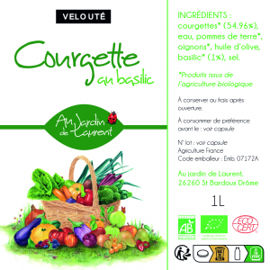 Velouté courgette basilic