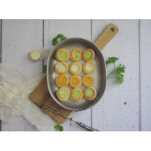 60 mini bouchees garnies au trois beurre