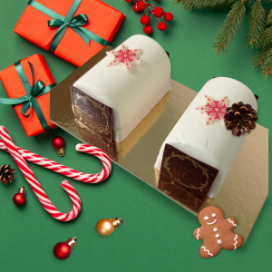 2 bûchettes foin-caramel