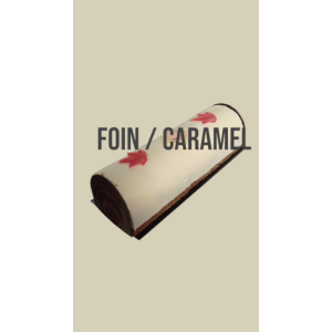 Bûche de noël foin-caramel