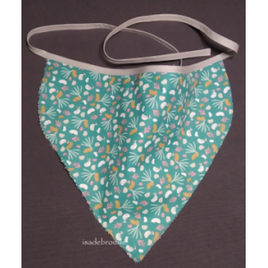 Bavoir adulte bandane lagon