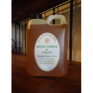 Huile vierge de colza-date courte