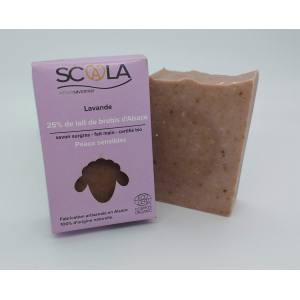 Savon 25% lait de brebis lavande