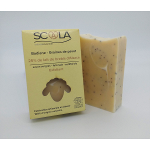 Savon 25% lait de brebis exfoliant badiane