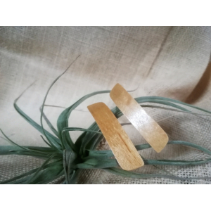 2 barrettes en bois de hêtre clair