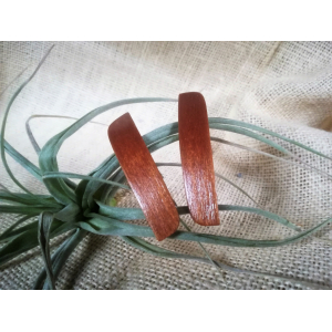 2 barrettes en bois de merisier