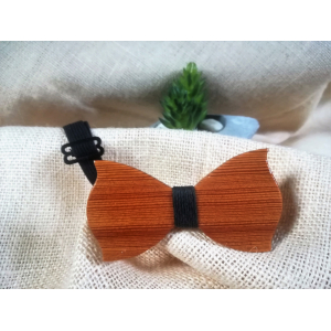 Nœud papillon enfant - bois de pitchpin