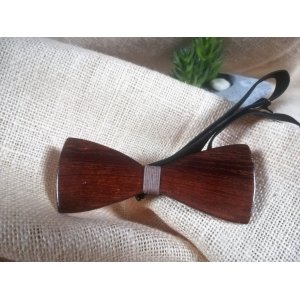 Nœud papillon bois de merisier