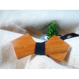 Nœud papillon enfant - bois naturel