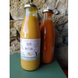 Soupe de patisson et ses petites carottes