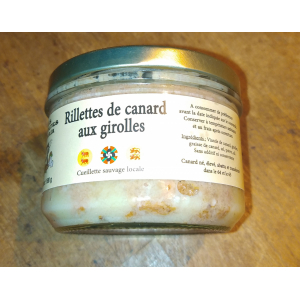 Rillettes de canard aux girolles