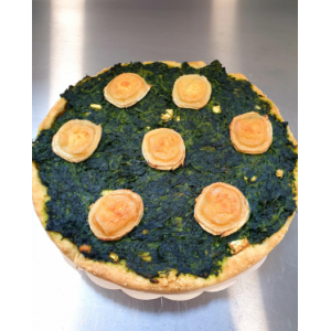 Tarte chèvre epinards 4/6 parts