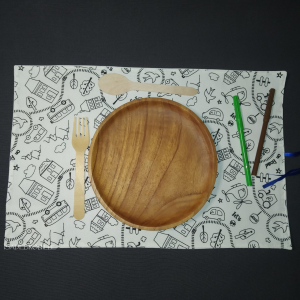 Set de table à colorier lavable voiture