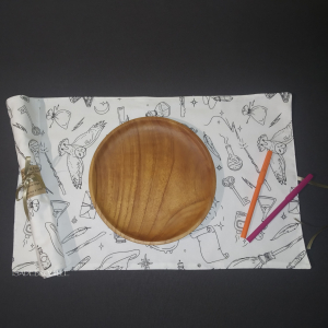 Set de table à colorier lavable sorcier