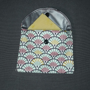 Pochette a savon eventaille multicolore