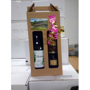 Coffret cadeau 'jaune': vin et confitures