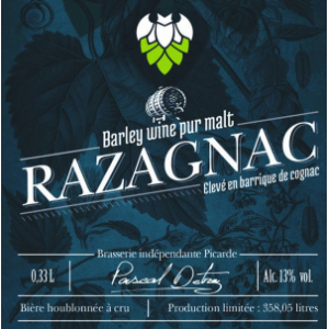 Razagnac, bw élevé en barrique de cognac 13%