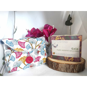 Savon gaïa 100g + pochette transport