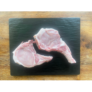 4 côtes de porc avec os bio (700g mini)