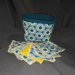 Panier + lingette démaquillante spere bleu