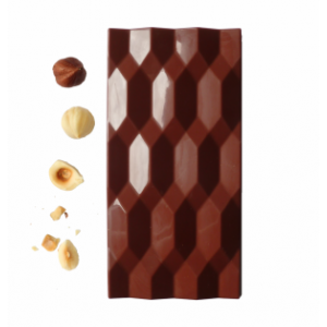 Tablette praliné noisette, fleur de sel -lait