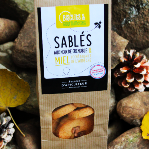 Sablés noix de grenoble et miel chataignier