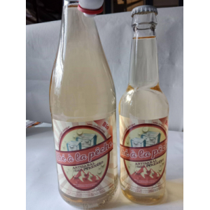 Thé pêche bio - disponible en 33 et 75 cl